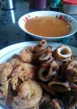 Udang-cumi crispy saus asam manis