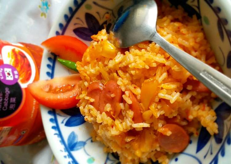 cara membuat Nasi Goreng Kimchi