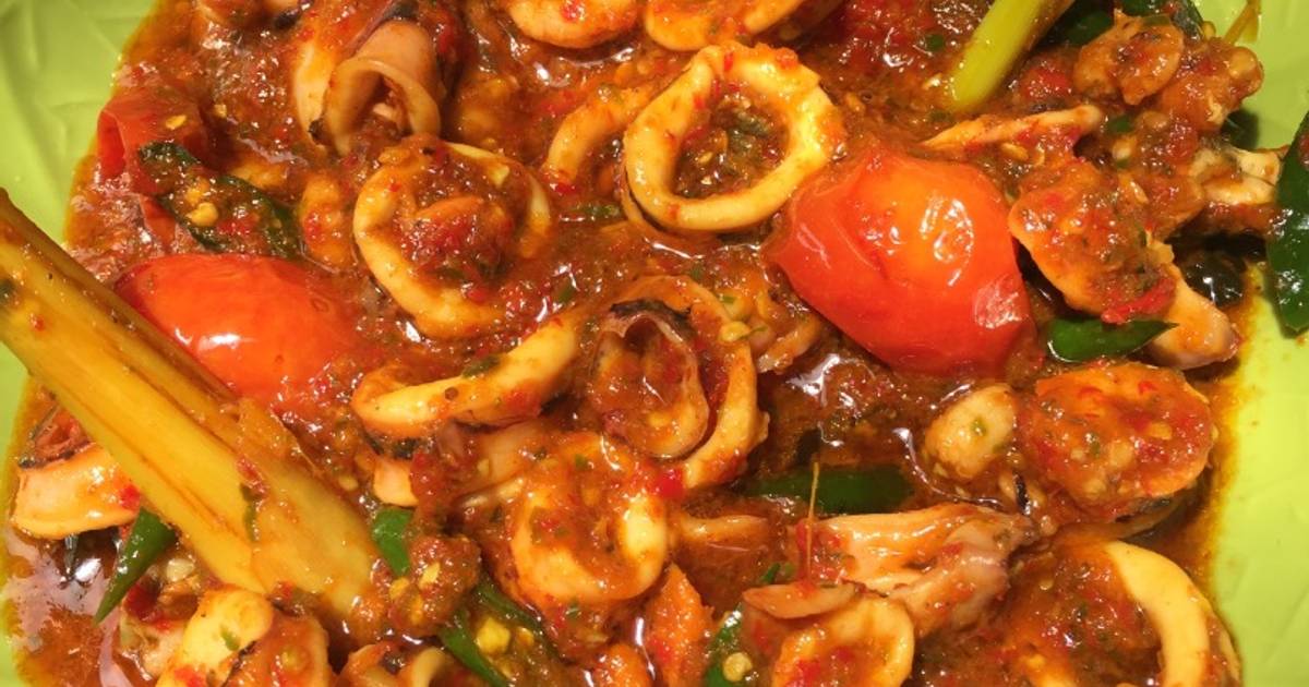  Resep Cumi udang super pedas khas Manado oleh Zhakiyah 