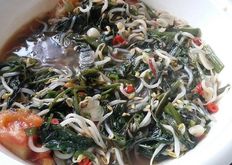 resep Sayur Kangkung Toge Saus Tiram