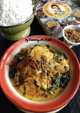 Gulai Telur dan Daun Singkong