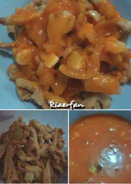 Jamur crispy saos asam manis pedas