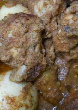 Rendang ayam + telor