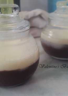 Puding Coklat Lembut dan Vla Vanila Homemade (ala KFC)