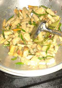 Oseng tempe gembus cabe ijo