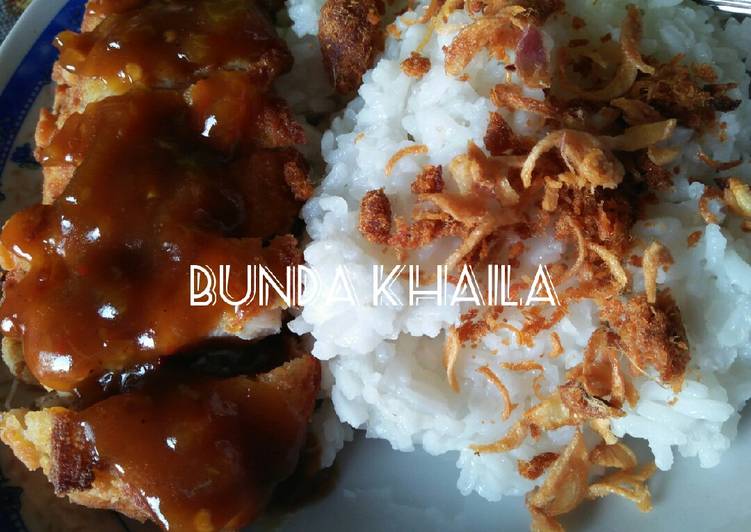 gambar untuk resep makanan Chicken katsu saos pedas manis