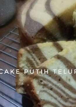 Zebra Cake Putih Telur