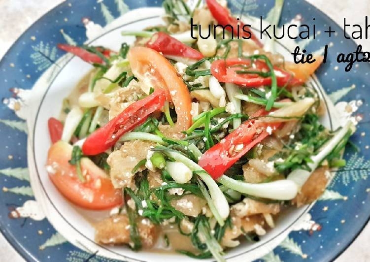 Resep Tumis kucai + tahu sumedang Karya puti Dewani