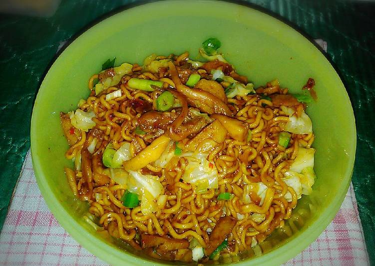 cara membuat Mie Goreng Jamur