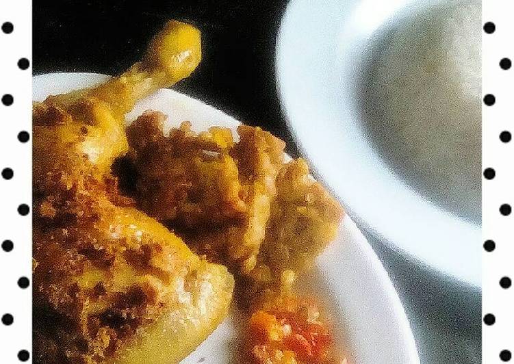 gambar untuk resep makanan Ayam goreng kremes mbok berek