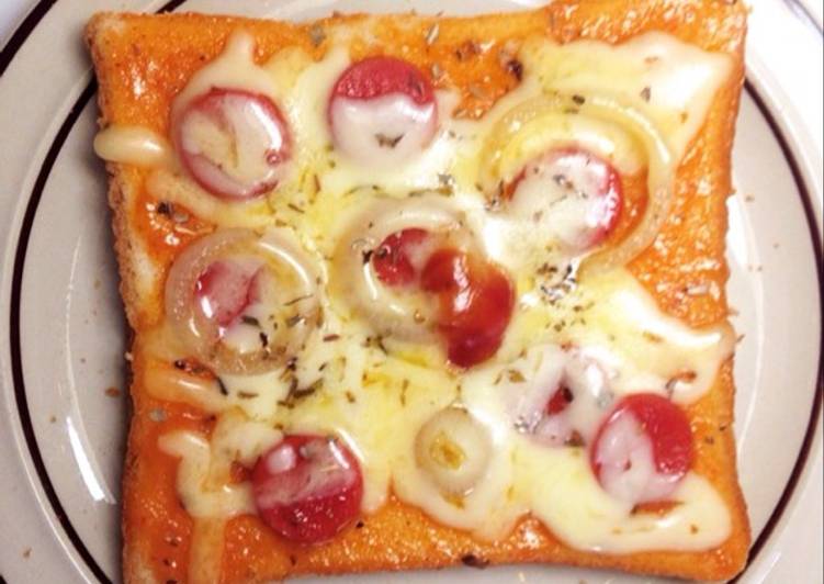 gambar untuk cara membuat Pizza Roti Tawar (Teflon)