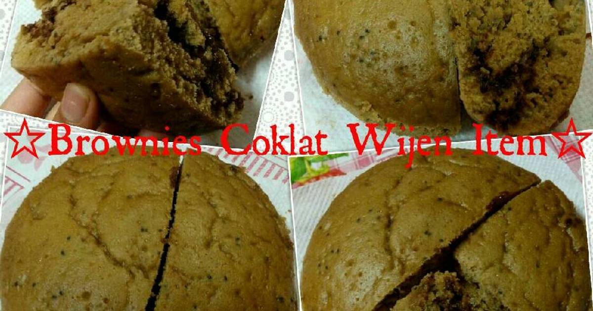 Resep Brownies Coklat Wijen Item