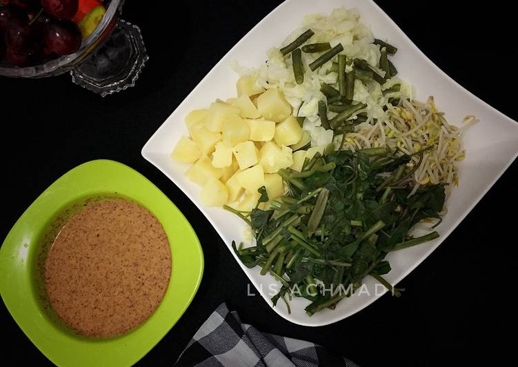 resep masakan Menu Diet GM Day 2 Pecel Sayur