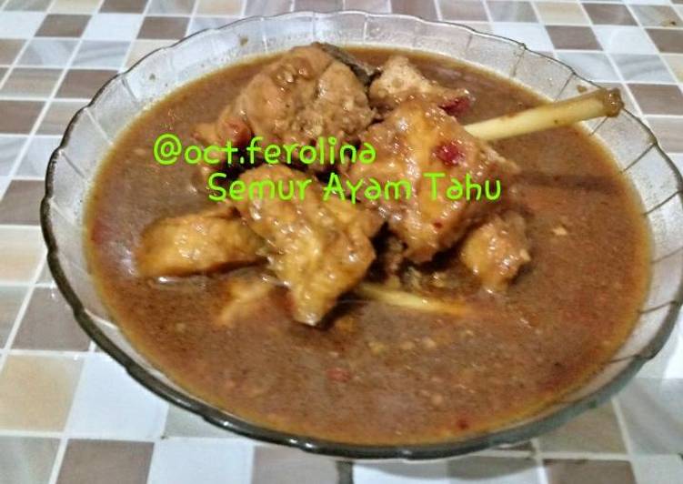 resep makanan Semur Ayam Tahu