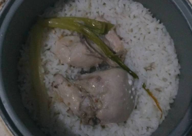 bahan dan cara membuat Nasi Ayam Hainam (Rice Cooker)