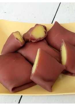 Pancake coklat vla durian