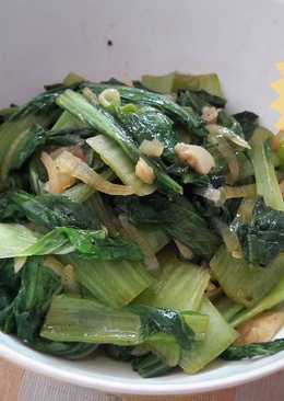 Cah sawi daging simple