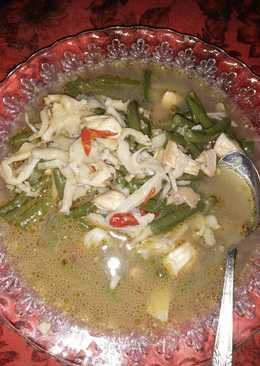 Cah jamur kacang panjang chicken