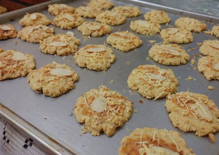 gambar untuk resep Almond Oatmeal Cheese Cookies