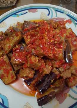 Balado terong tempe