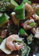 Tumis Okra Udang
