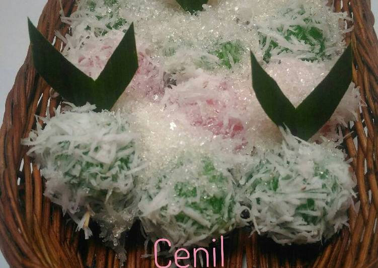 resep lengkap untuk Cenil... kenyal kenyil..