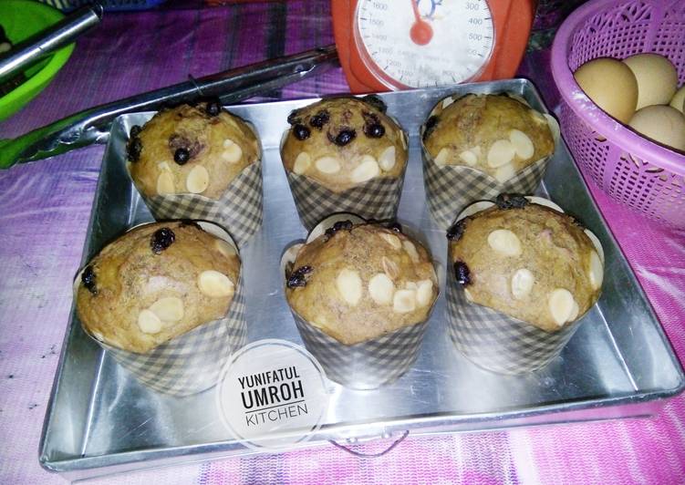 resep masakan Banana Muffin No Mixer