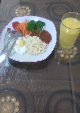 Spagethy special dan jus mangga