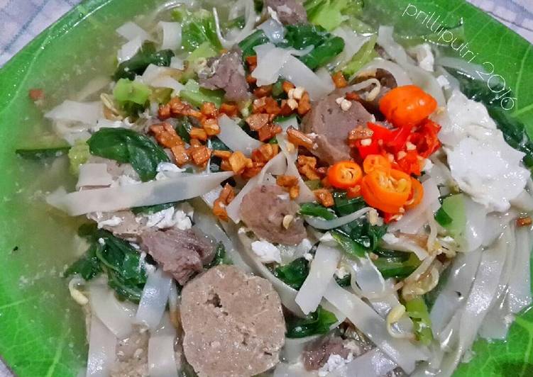 resep Kwetiaw siram sapi