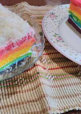 Rainbow Cake Kukus Â :)