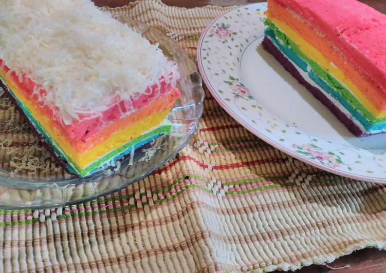 gambar untuk resep makanan Rainbow Cake Kukus  :)