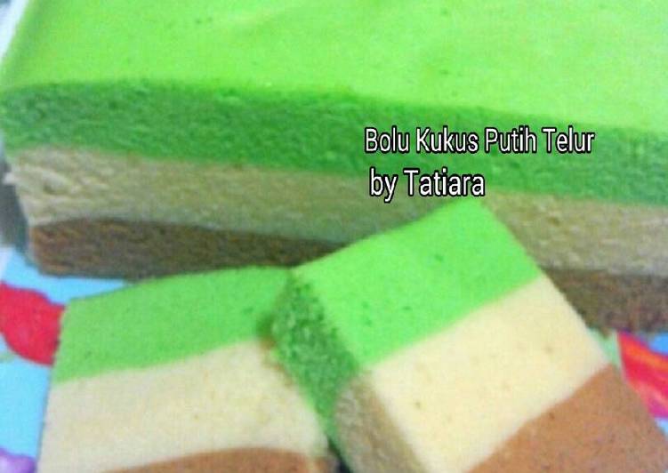 cara membuat BOLU KUKUS putih telur