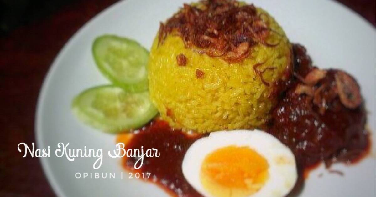 Resep Nasi Kuning Banjar menu sarapan 1 oleh OpiBun 