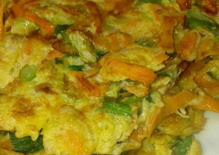 resep lengkap untuk Dadar sayur balita 