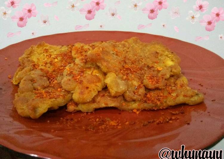 cara membuat Telor dadar crispy *mama suka