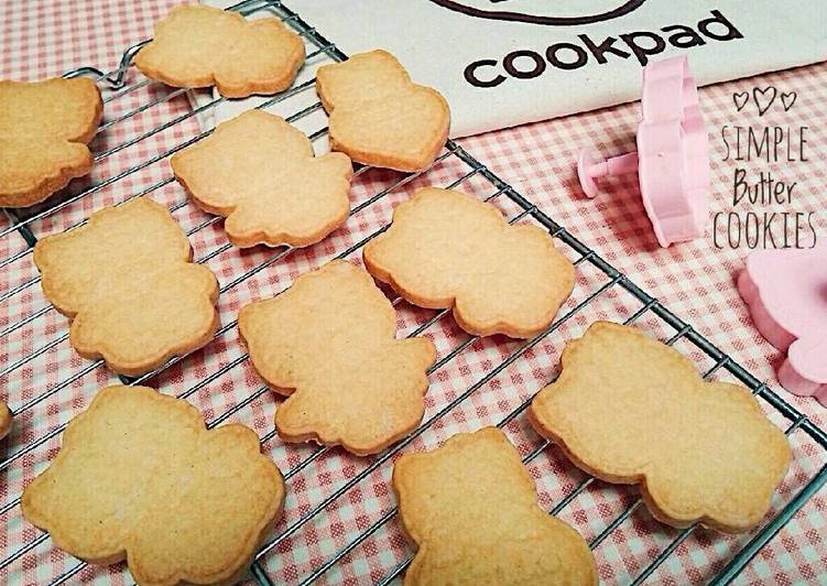 resep Simple Butter Cookies (ekonomis 3bahan, cocok utk pemula)