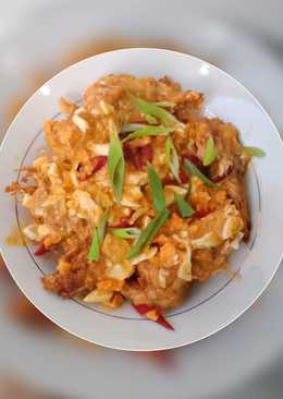 Udang goreng tepung saus telur asin / salted egg prawn