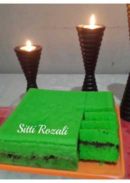 Bolu pandan lapis coklat