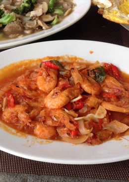 Udang asam manis pedas