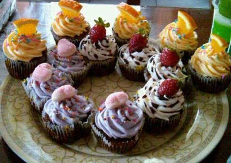 cara membuat Cup cake mini