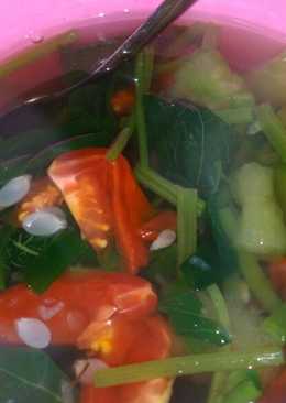 Sayur bening bayam beludru