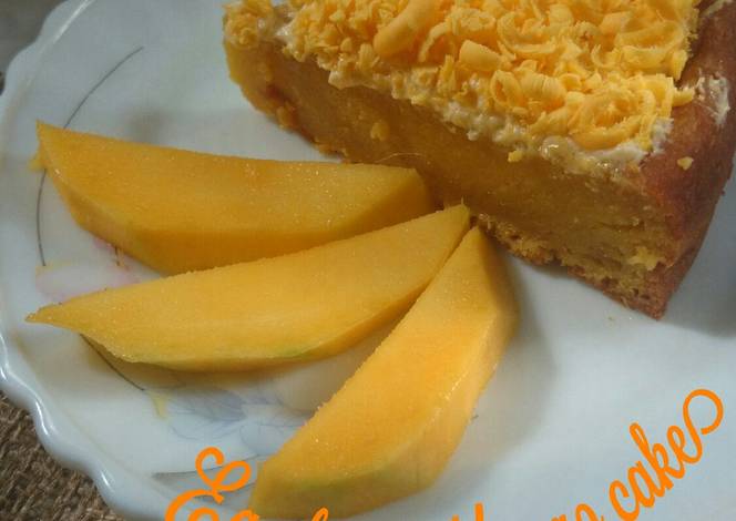 Egg less Mango Cake