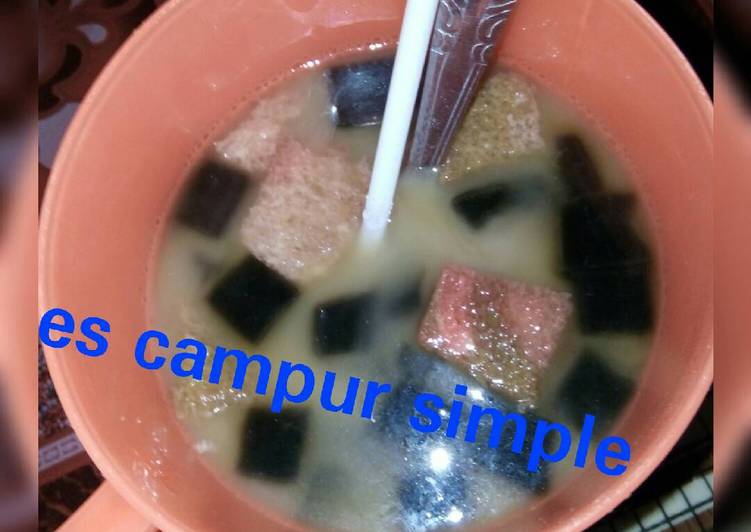 resep Es campur praktis