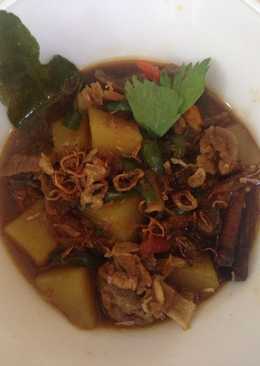 Semur daging sapi cabe ijo