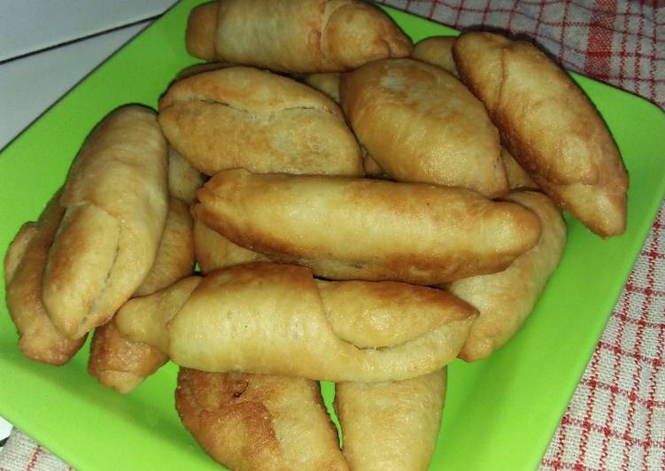 resep lengkap untuk Roti goreng pisang coklat lembut no egg