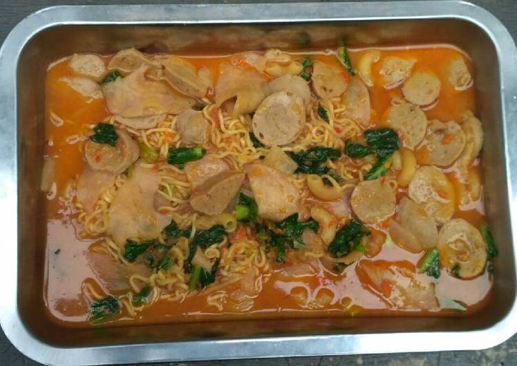 resep Seblak Mie Bakso Pedas Sederhana