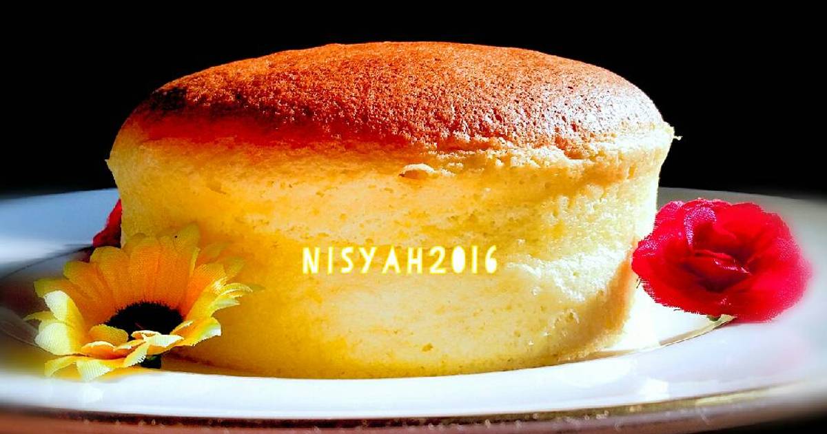 Resep Cake Kapas Susu Kental Manis ~ TANPA baking powder/baking soda/emulsifier 😊
