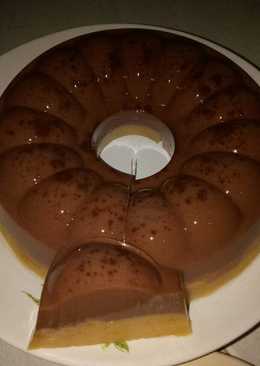 Puding ubi lapis coklat