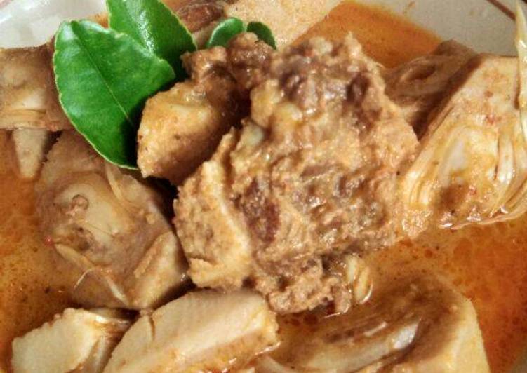 resep Gulai nangka tulang sapi