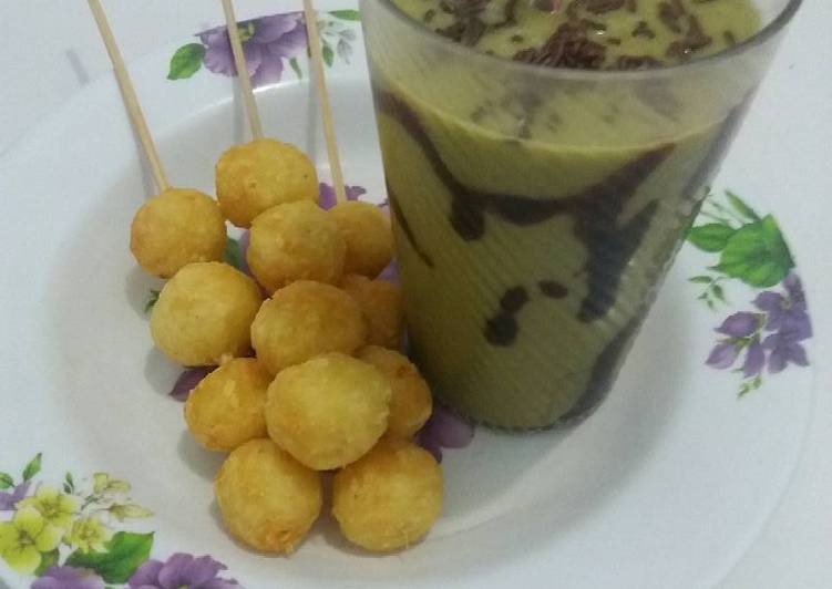 resep makanan Pom-pom Kentang Keju #postingrame2_gorengan